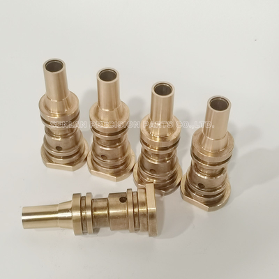 Messing Aangepaste de Delencnc van de Precisievorm Draaibankdelen die Componenten machinaal bewerken